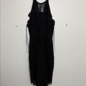 Free People Black Lace Dress